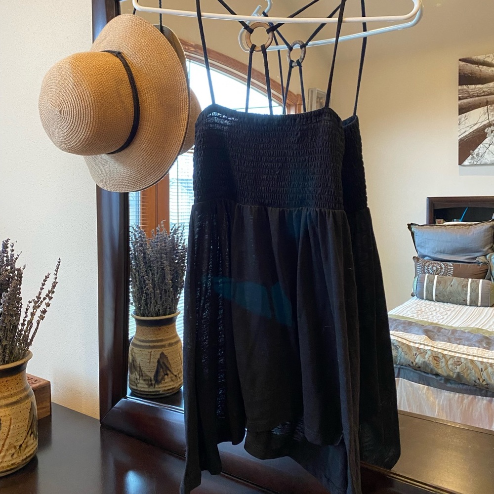 Black Weavers brand smocked tunic